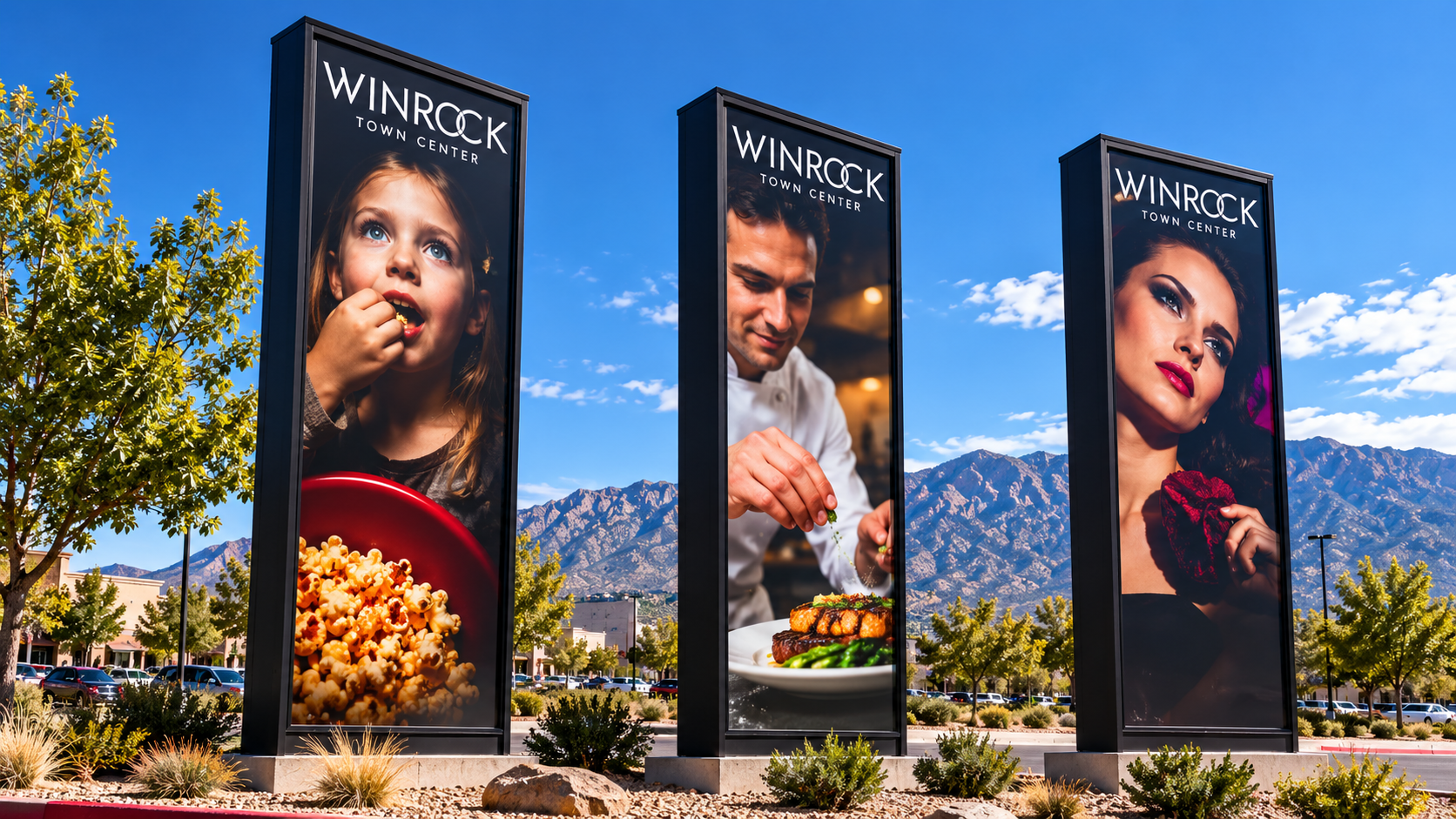 Winrock Town Center freestanding property identification sign